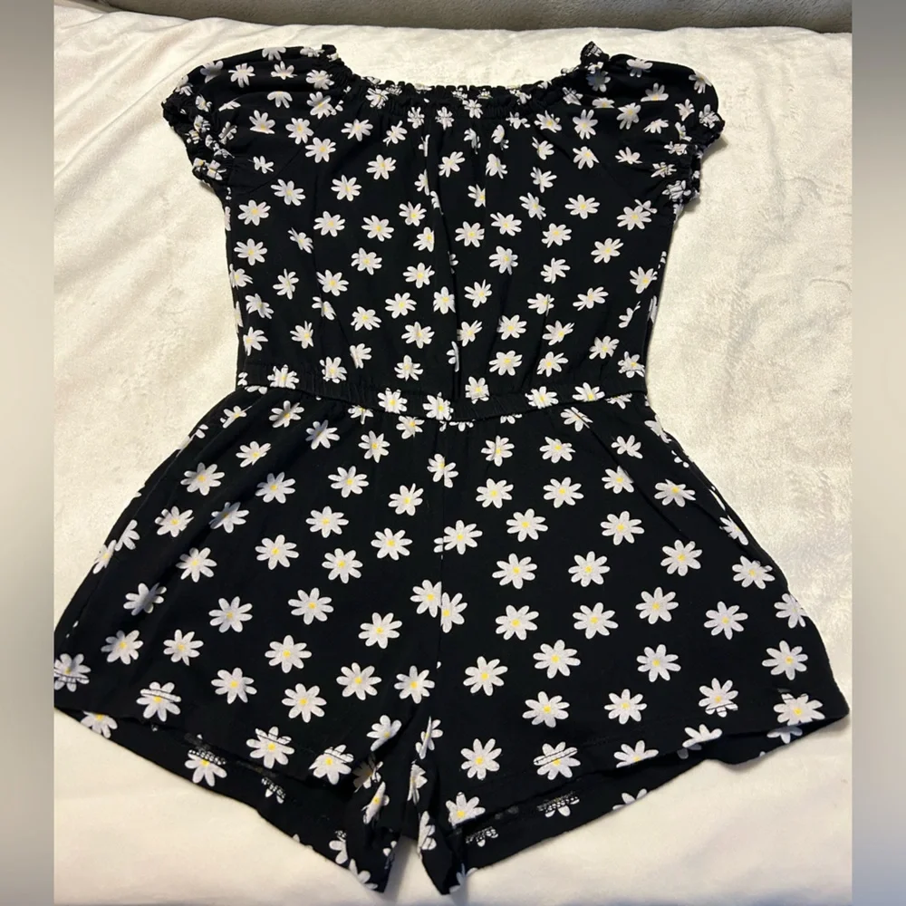 Old Navy Puff-Sleeve Jersey-Knit Romper - Lot of 2